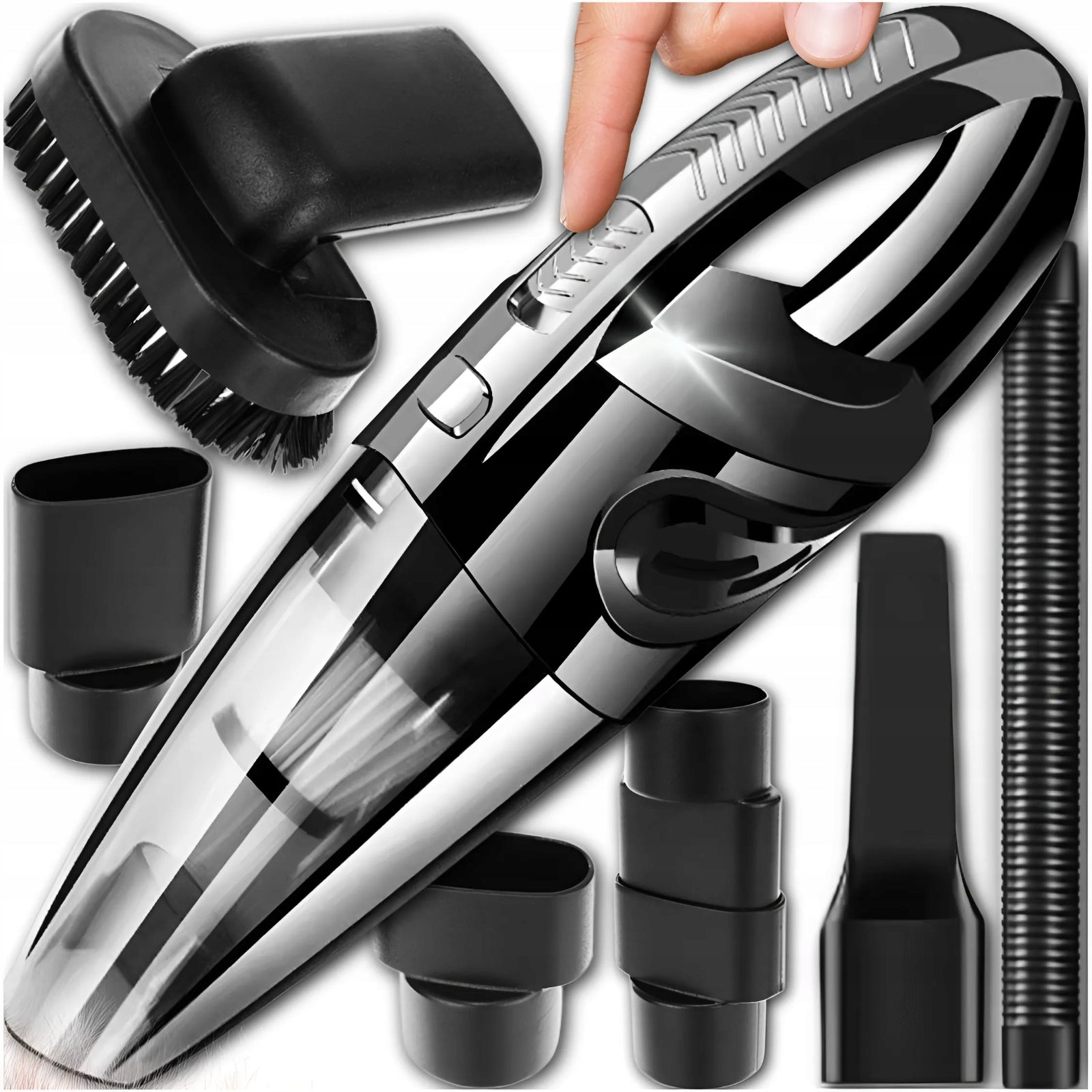 CAR HANDHELD VACUUM CLEANER CORDLESS POWERFUL CORDLESS + TIPS