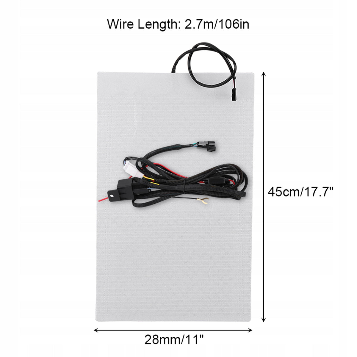 CAR HEATING MAT FOR UPHOLSTERY CARBON FIBER SET DC 12V 25W Brand no brand