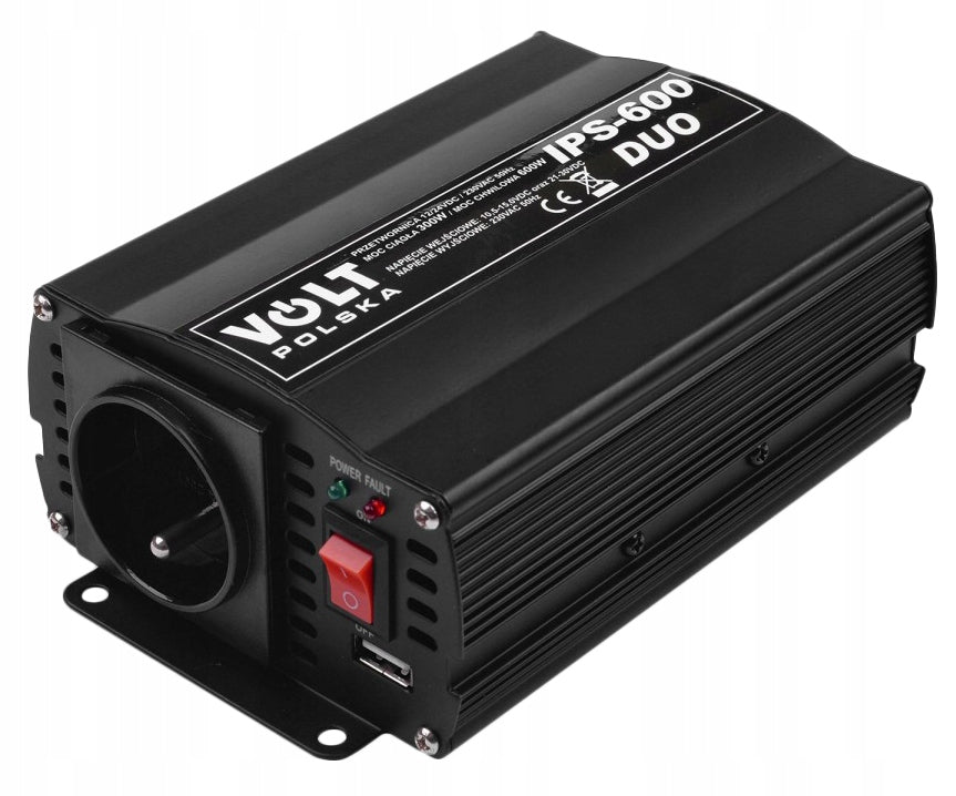 CAR INVERTER TIR 12V 24V 230V 300W 600W VOLT POLSKA TIR + USB Brand Volt Polska