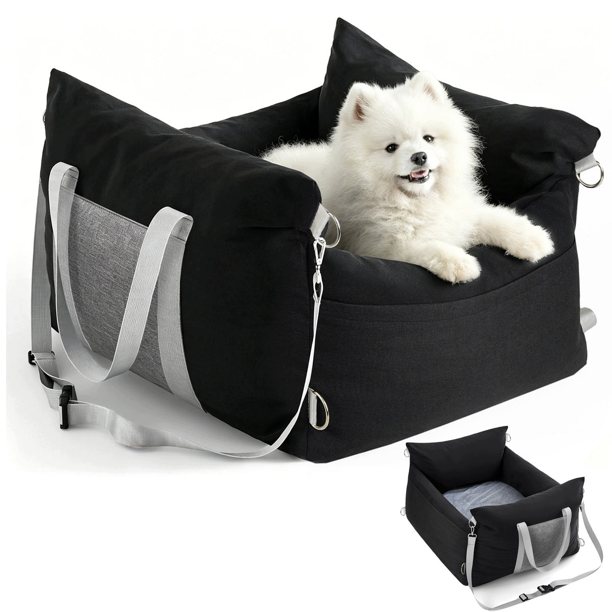 CAR KENNEL FOR DOG, WATERPROOF SEAT AND TRAVEL TRANSPORTER FOR CAR