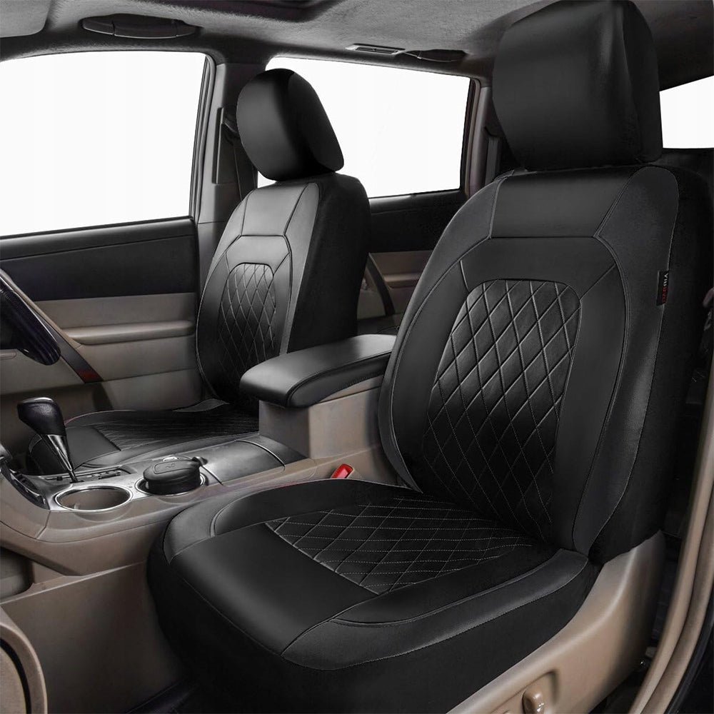 CAR LEATHER COVERS SEATS BLACK ECO LEATHER SEAT SET Kind dedicated