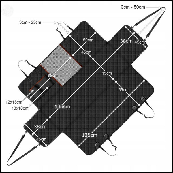 CAR MAT FOR DOG SEAT COVER UNIVERSAL 209x140cm Packaging status original