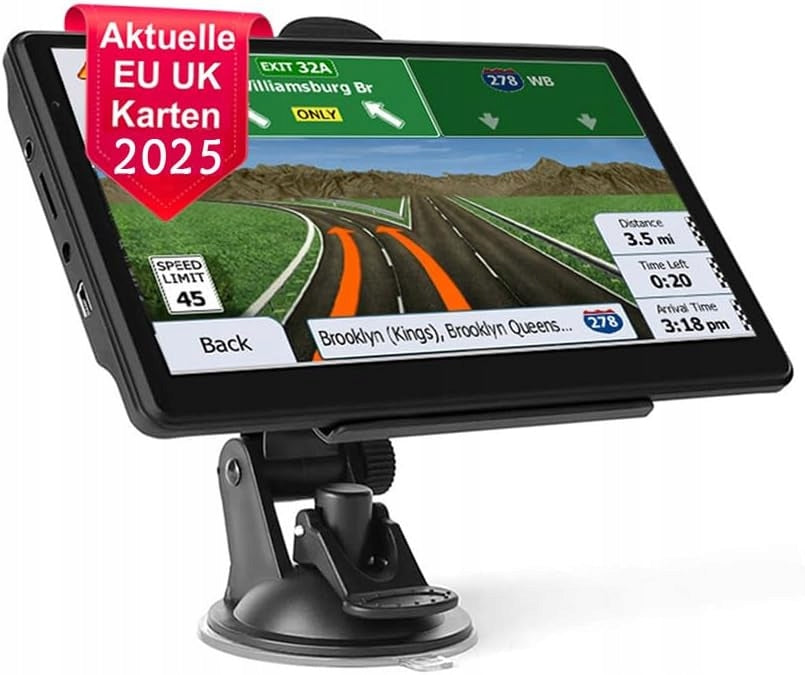 CAR NAVIGATION GPS 5" MAP OF EUROPE FOR LIFE
