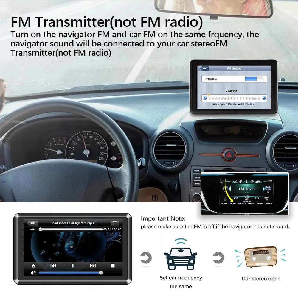 CAR NAVIGATION GPS 7" MAP OF EUROPE FOR LIFE Brand no brand