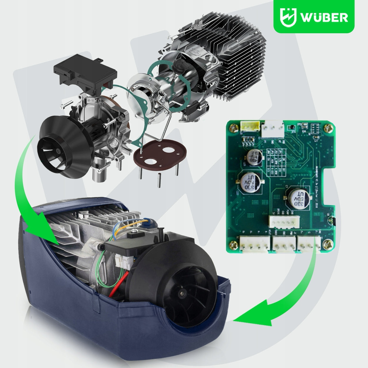 CAR OIL HEATER PARKING HEATER BLOWER 5KW WUBER Brand Wuber