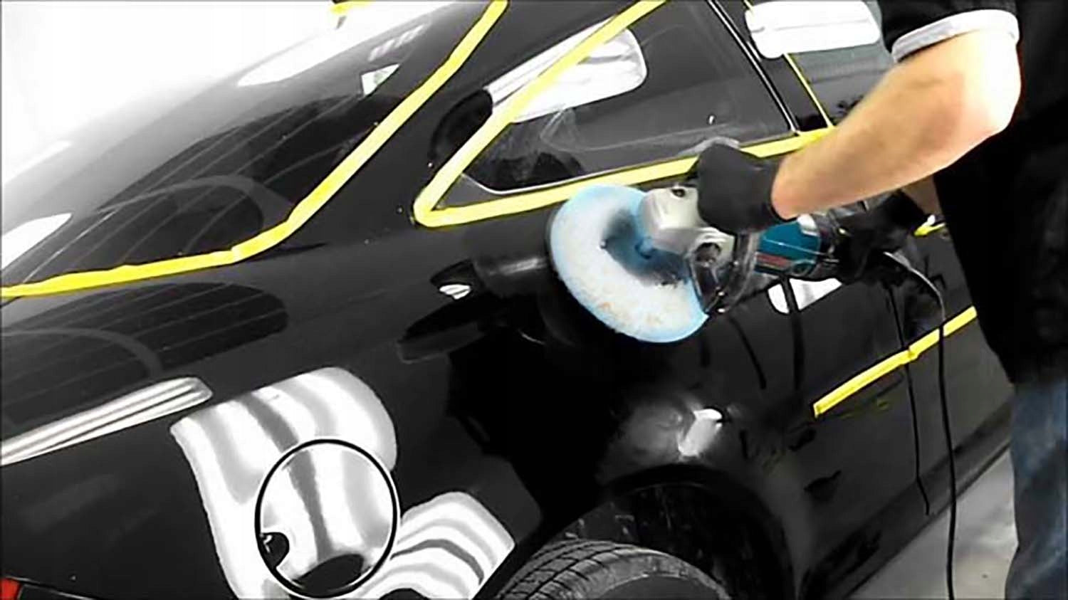 CAR PAINT POLISHER WITH ADJUSTABLE + POLISHING SPONGES PAD Brand Eurotec