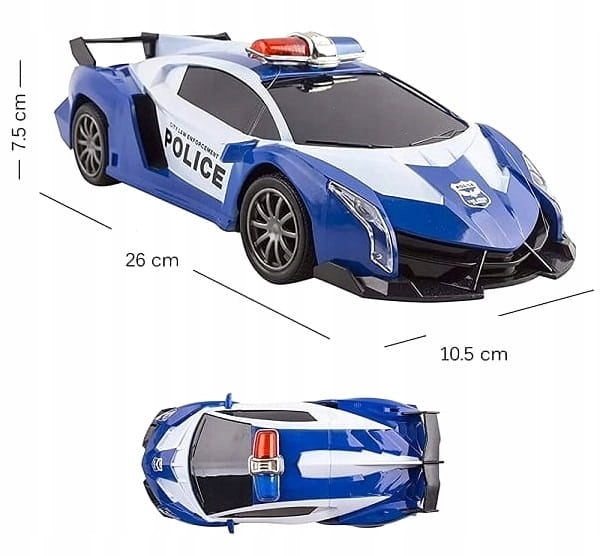 CAR POLICE CAR REMOTE CONTROLLED POLICE Kind driving