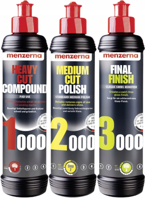 CAR POLISHER ADBL ROLLER D09125 + 3x MENZERNA POLISHING KIT Manufacturer code ZESTAW DO POLEROWANIA LAKIERU ADBL + MENZERNA