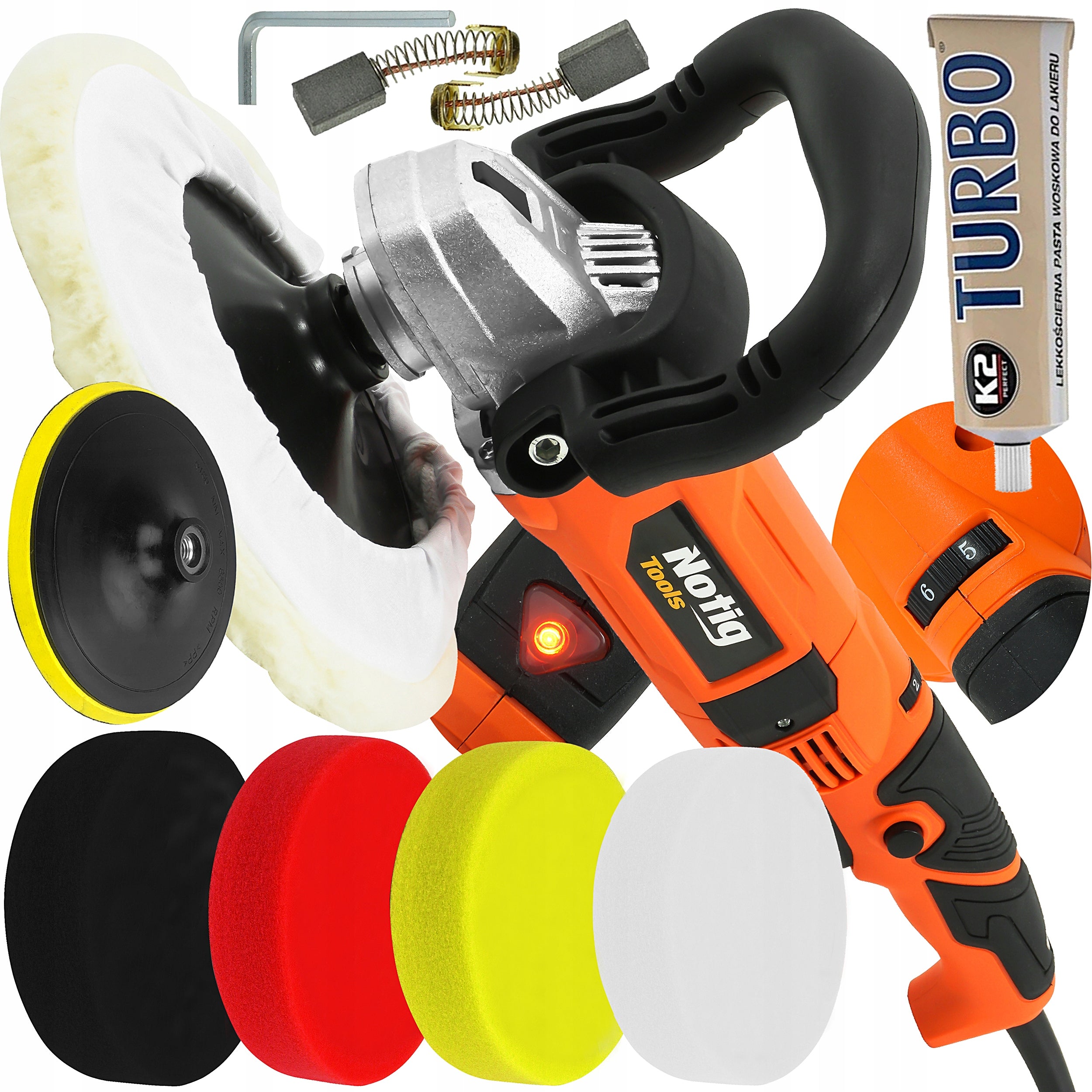 CAR POLISHER ELECTRIC GRINDER 2400W WITH ADJUSTABLE SPEED +PASTE