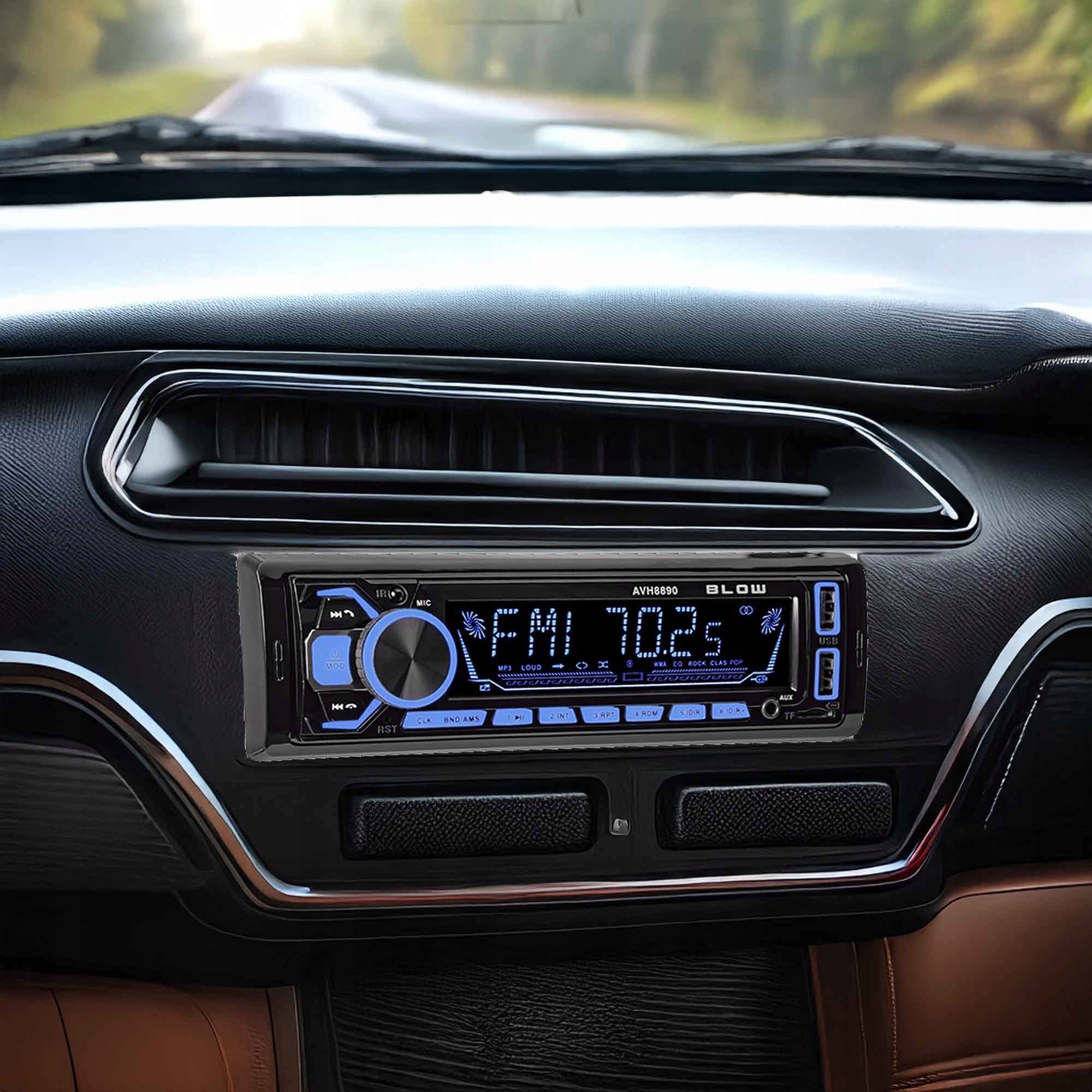 CAR RADIO 1-DIN BLUETOOTH SD USB COLORS REMOTE CONTROL KIT Packaging status original