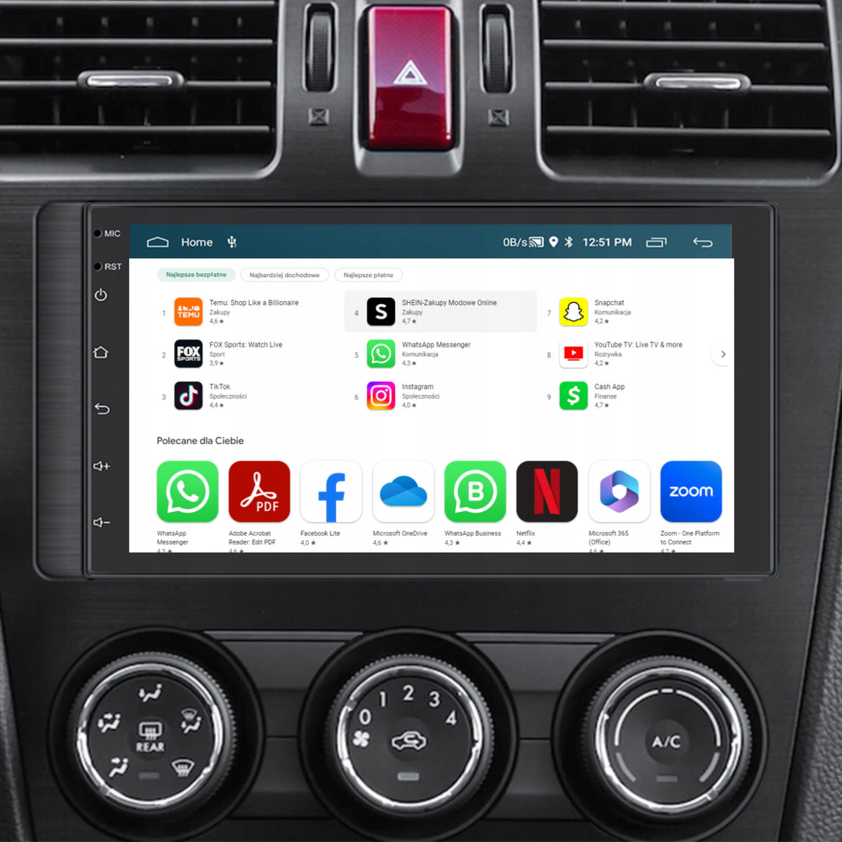 CAR RADIO 2 DIN 4GB/64GB ANDROID AUTO CARPLAY ANDROID 15 RDS DSP 7" Packaging status original