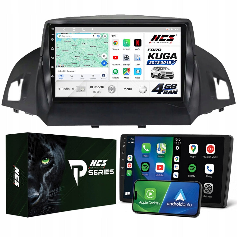 CAR RADIO 2DIN NCS RS-305 FORD KUGA 2 2012-2019 ANDROID NAVIGATION