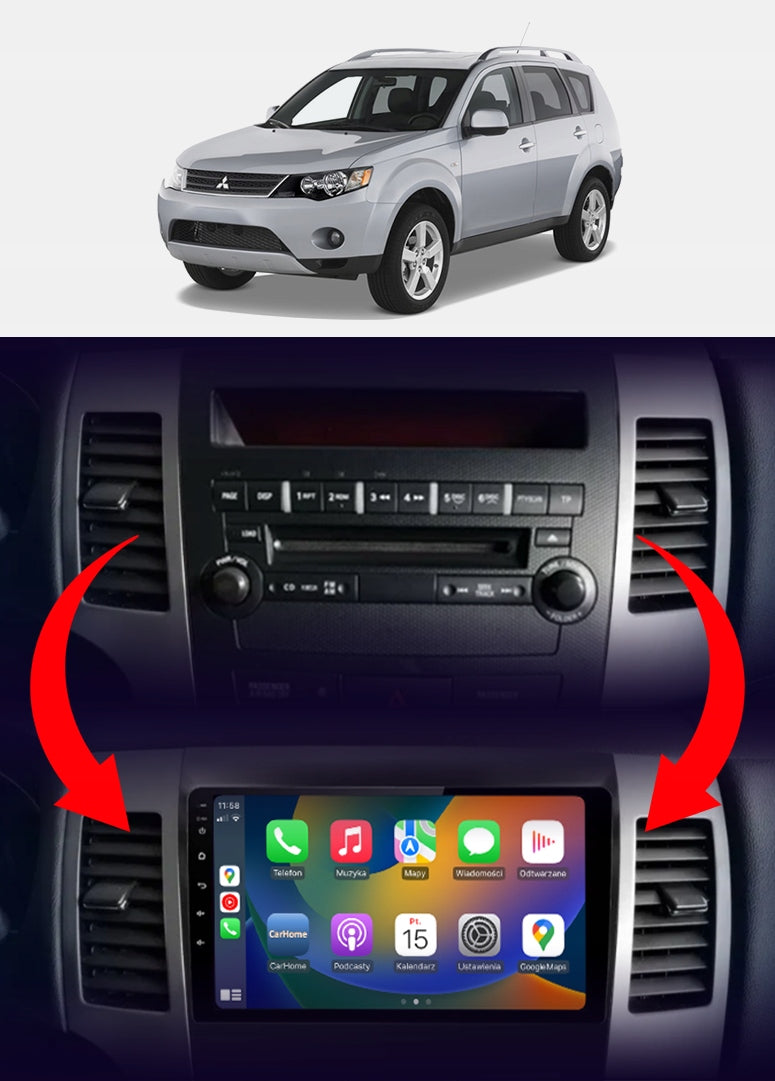 CAR RADIO 2DIN NCS RS-305 MITSUBISHI OUTLANDER 2006-2012 ANDROID Packaging status original