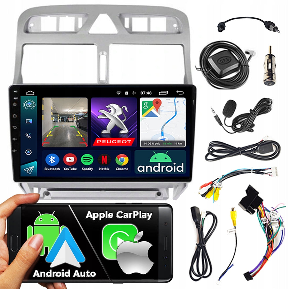 CAR RADIO 2DIN NCS RS-305 PEUGEOT 307 2001-2008 ANDROID NAVIGATION