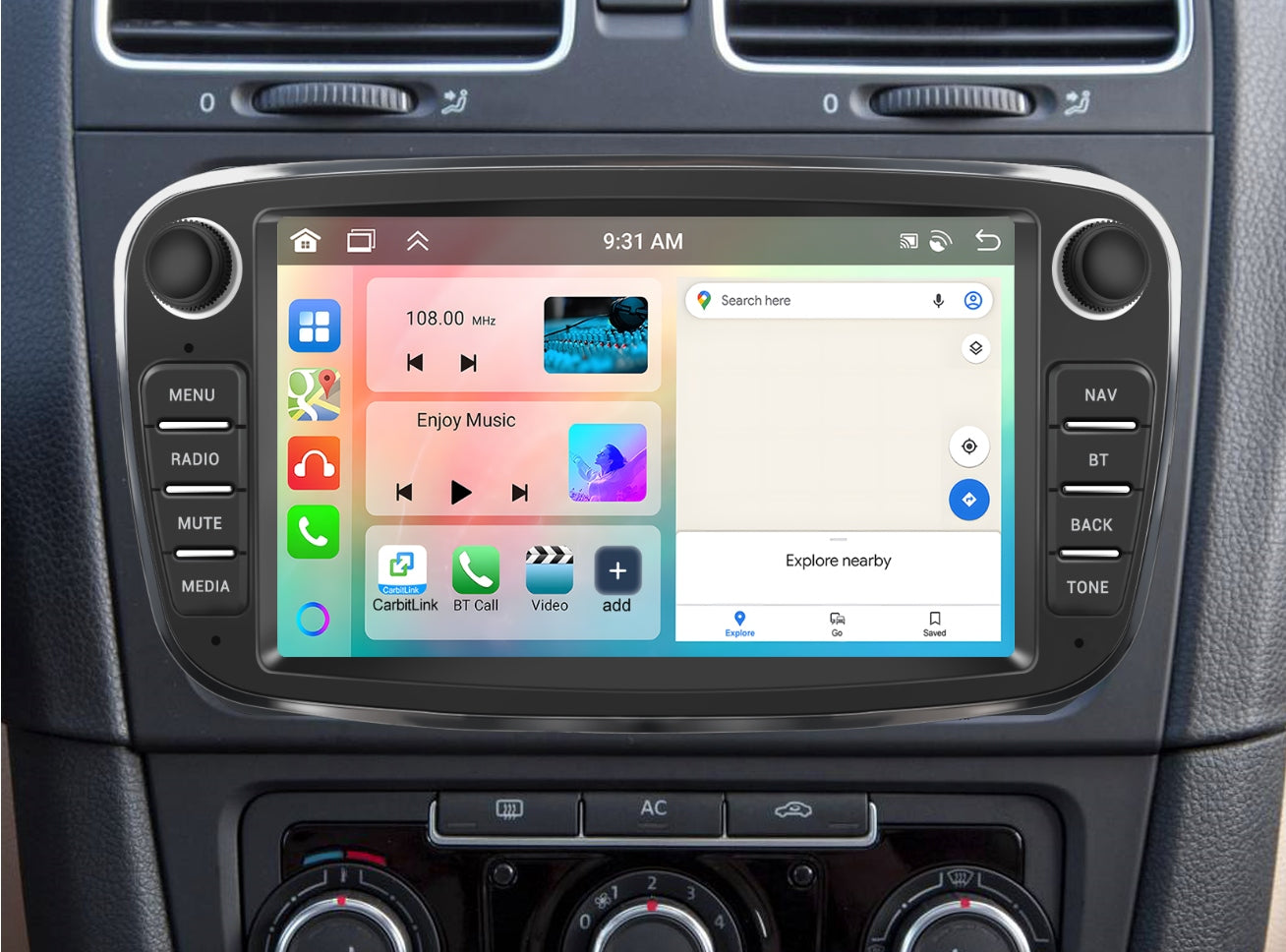 CAR RADIO 6GB FRAME FORD MK4 FOCUS MK2 MK3 GALAXY WIFI ANDROID Packaging status original