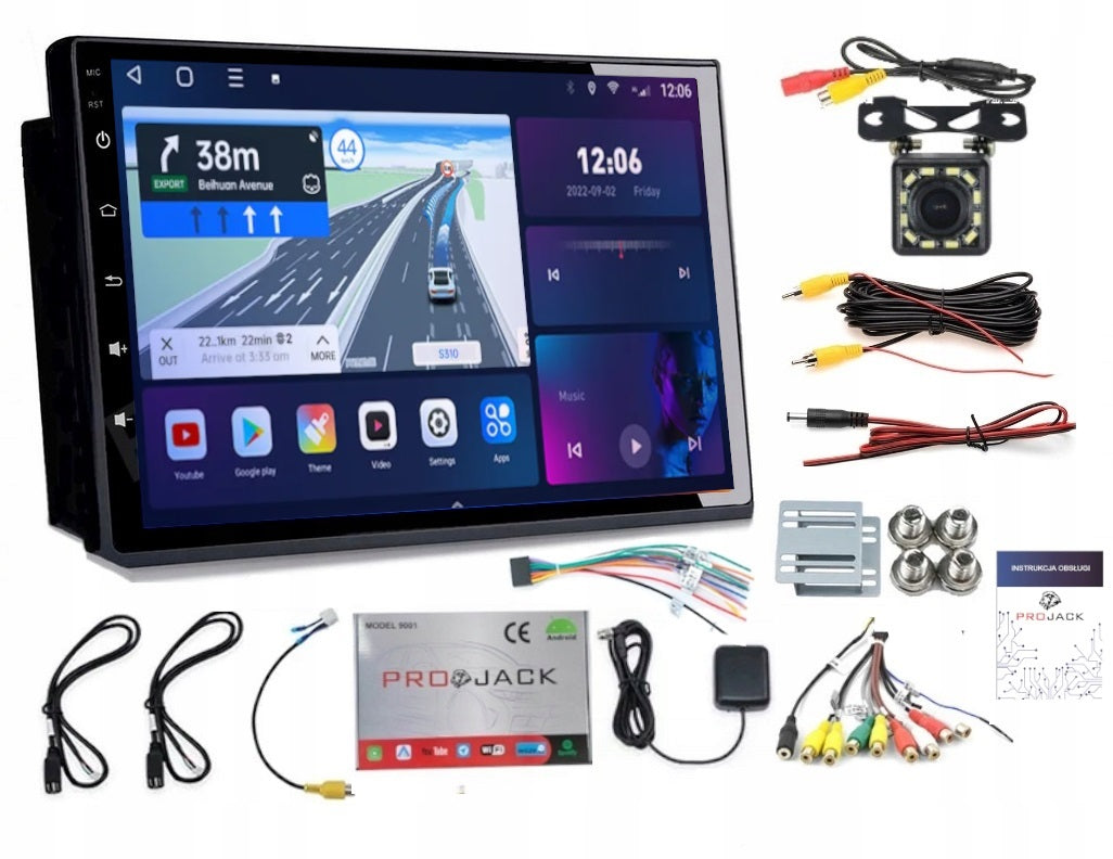 CAR RADIO ANDROID AUTO WIFI BLUETOOTH RDS CARPLAY 4GB 64GB CAMERA