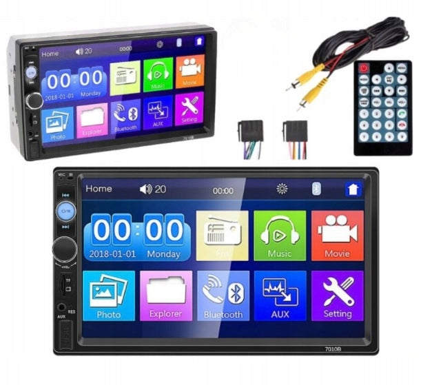 CAR RADIO BLUETOOTH TOUCH ANDROID 2DIN AND REMOTE CONTROL Packaging status original