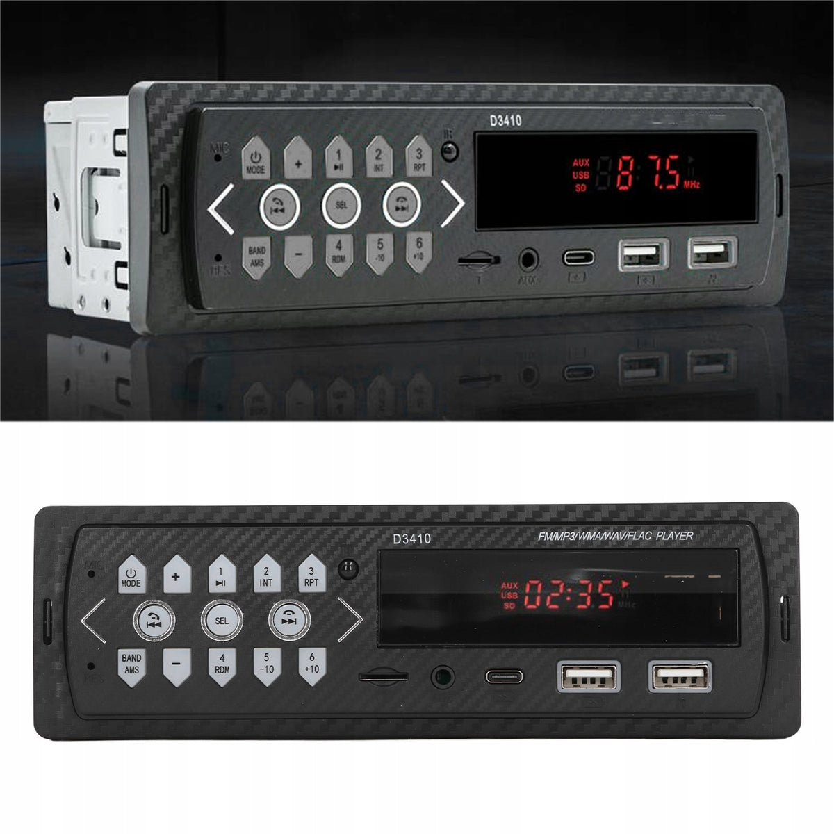 CAR RADIO BLUETOOTH USB AUX MP3 PLAYER RADIO REMOTE CONTROL Packaging status original