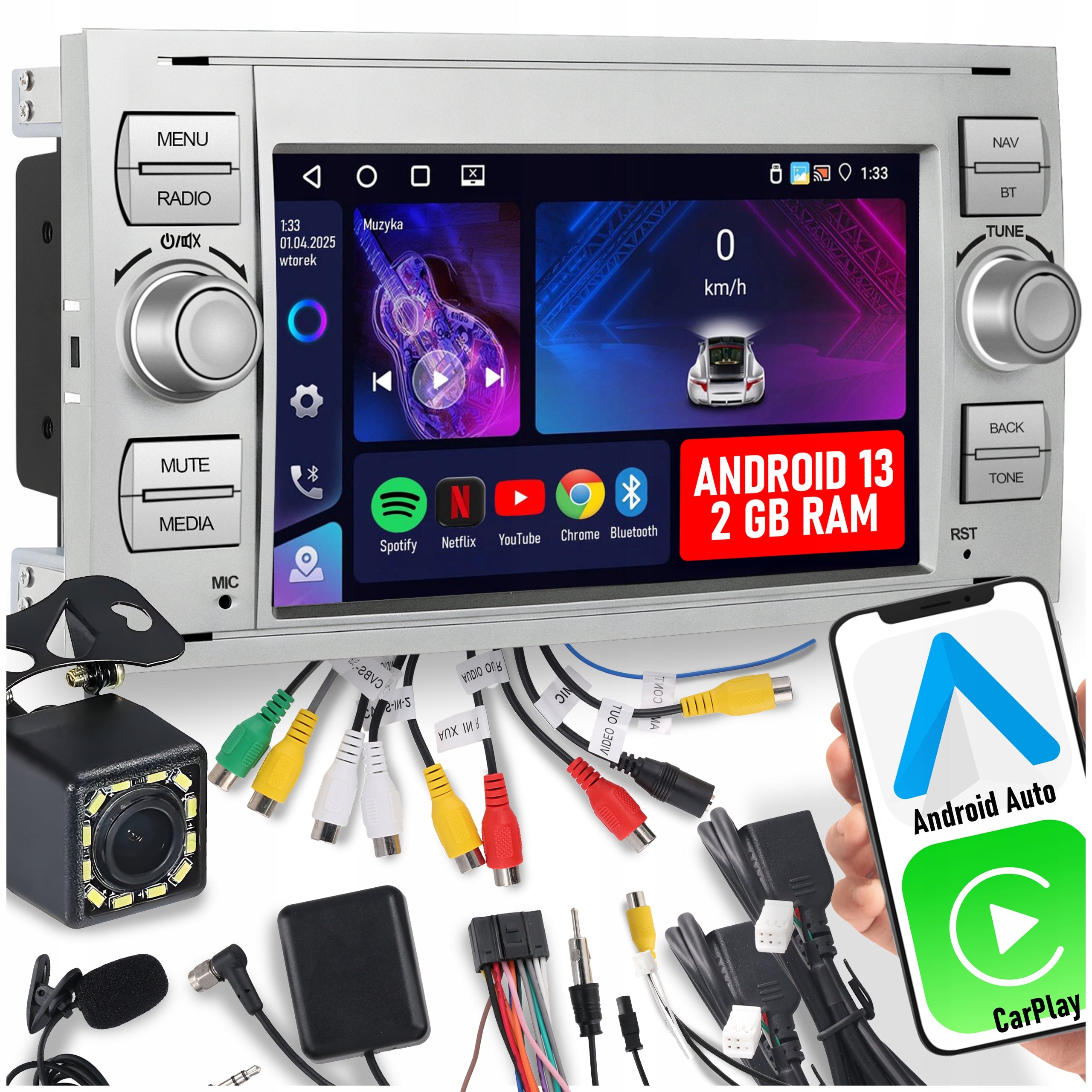 CAR RADIO FOR FORD KUGA S-MAX C-MAX MONDEO USB GPS WIFI BT ANDROID