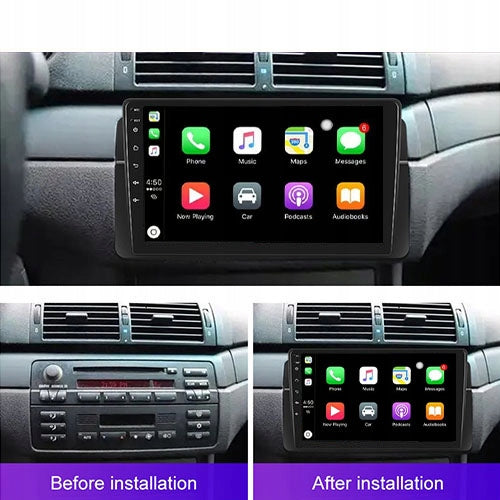 CAR RADIO GPS ANDROID BMW E46 1998-2005 CARPLAY WIFI USB 4GB 64GB Manufacturer code Q9