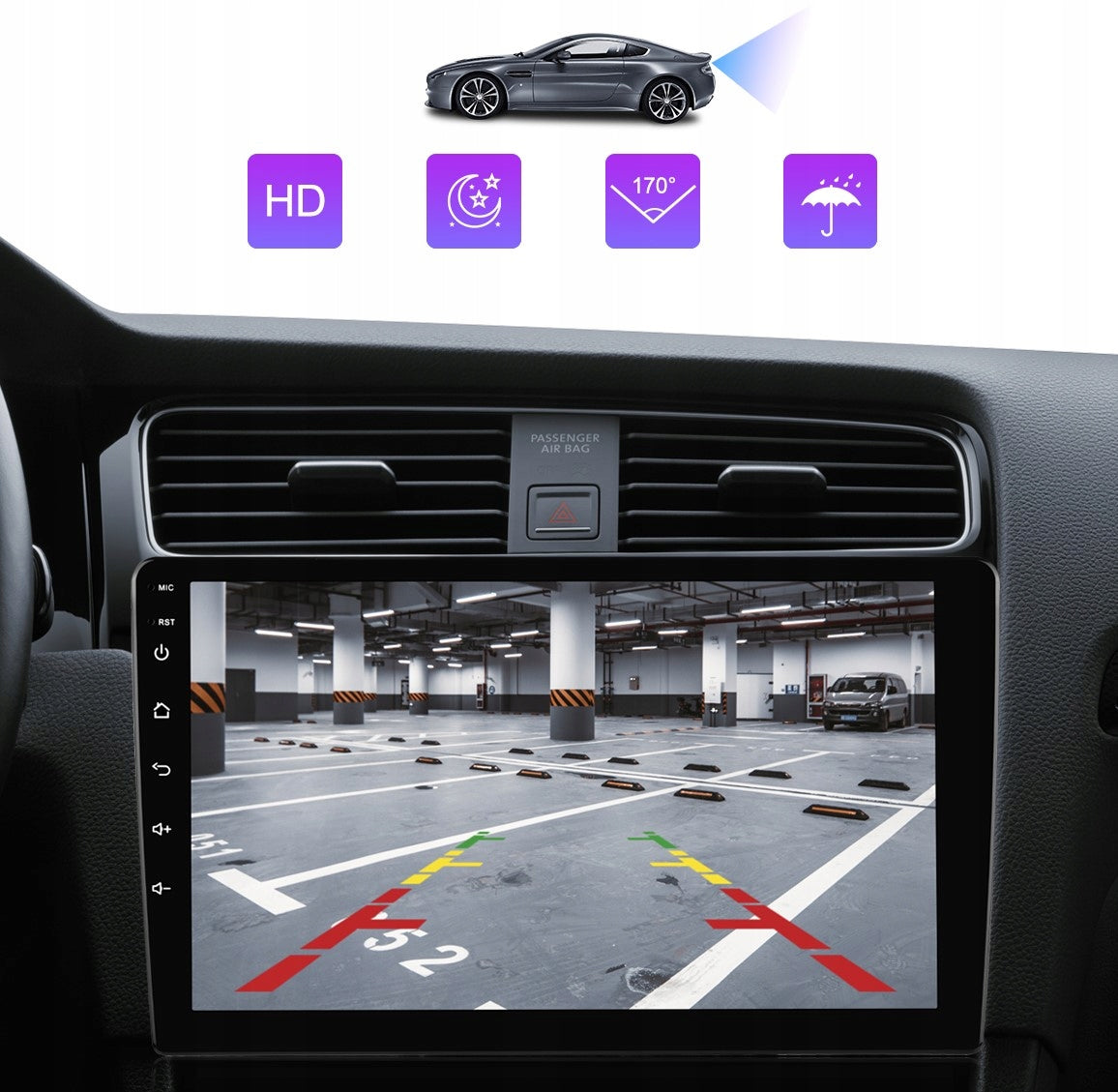 CAR RADIO NAVIGATION 2DIN 4GB/64GB ANDROID AUTO CARPLAY BT RDSDSP 9" Manufacturer code RADIO NAWIGACJA ANDROID WIFI 2DIN CARPLAY FM