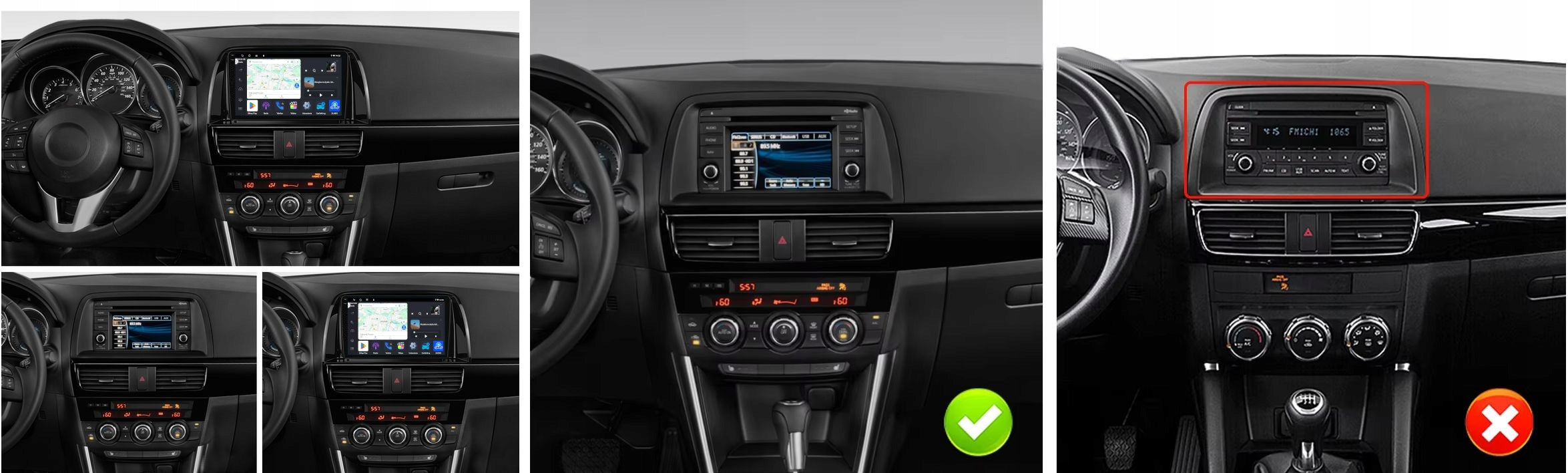 CAR RADIO NAVIGATION CARPLAY MAZDA CX-5 2012-2017 ANDROID 4GB 64GB EAN (GTIN) 5907097306785
