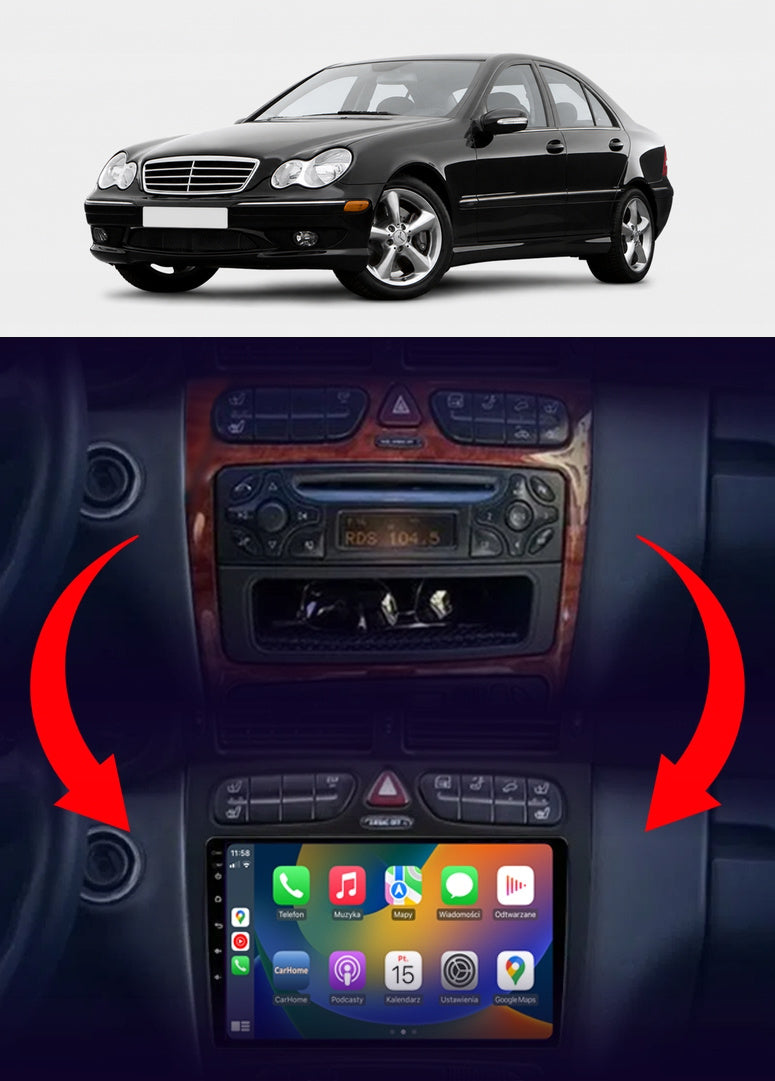CAR RADIO NCS RS-305 MERCEDES-BENZ C-CLASS W203 ANDROID NAVIGATION Packaging status original