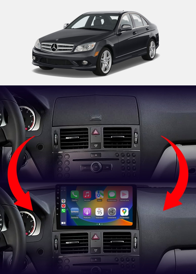 CAR RADIO NCS RS-305 MERCEDES-BENZ W204 2007-2010 ANDROID NAVIGATION Packaging status original
