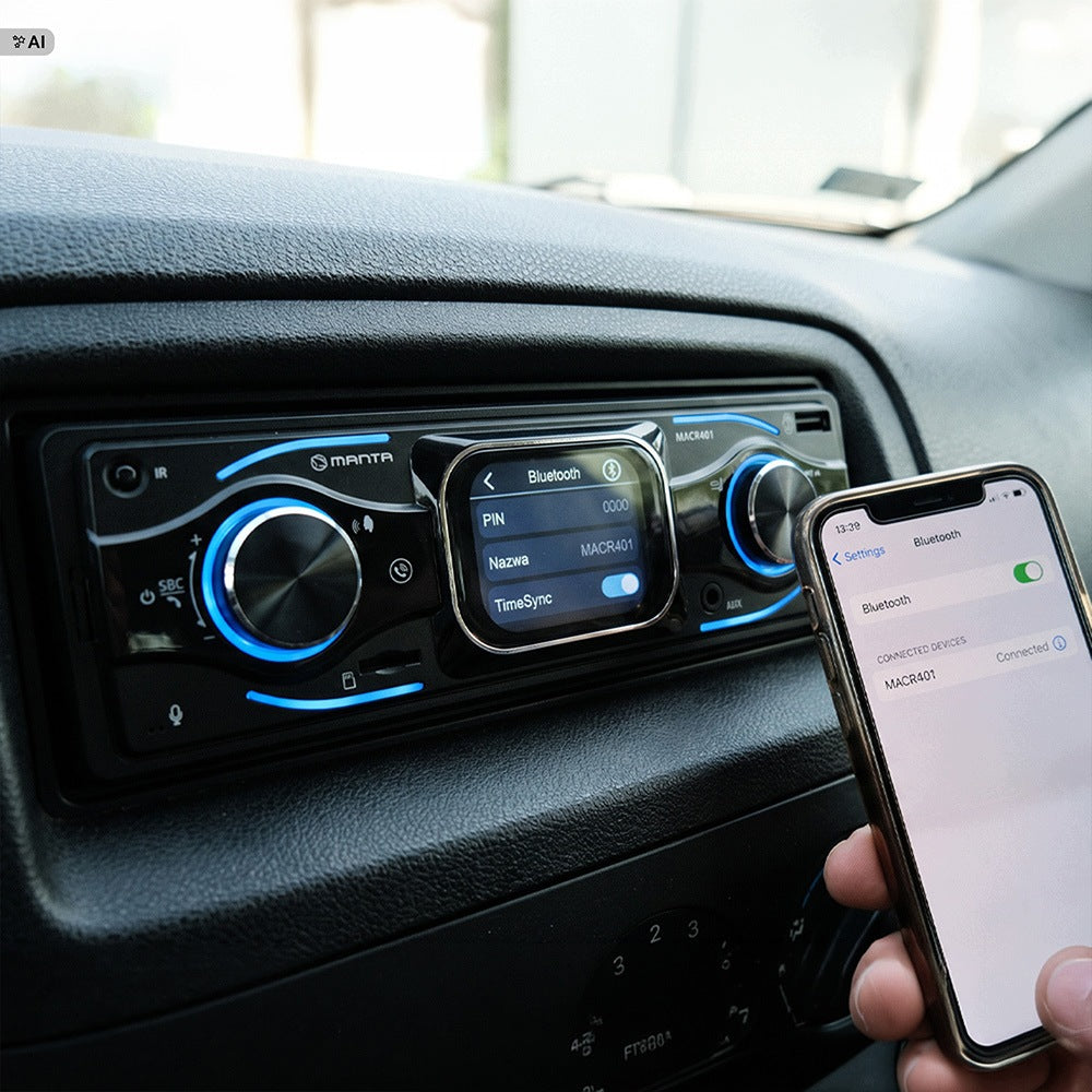 CAR RADIO PLAYER TOUCH PANEL BLUETOOTH REMOTE CONTROL USB MP3 SD Brand Manta