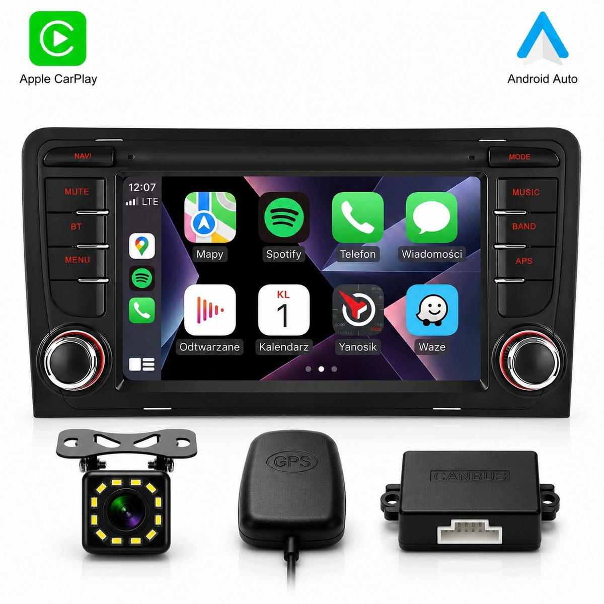 CAR RADIO for AUDI A3 8P Android Auto CarPlay GPS WIFI NAVIGATION RDS
