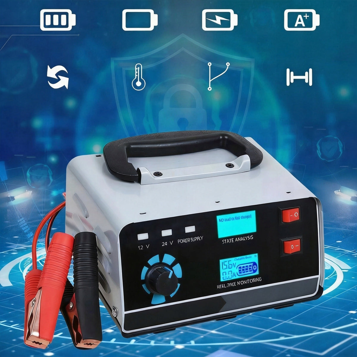 CAR RECTIFIER 12V 24V 30A AGM GEL SLA WET TRUCK AUTO LCD Brand Ondragon