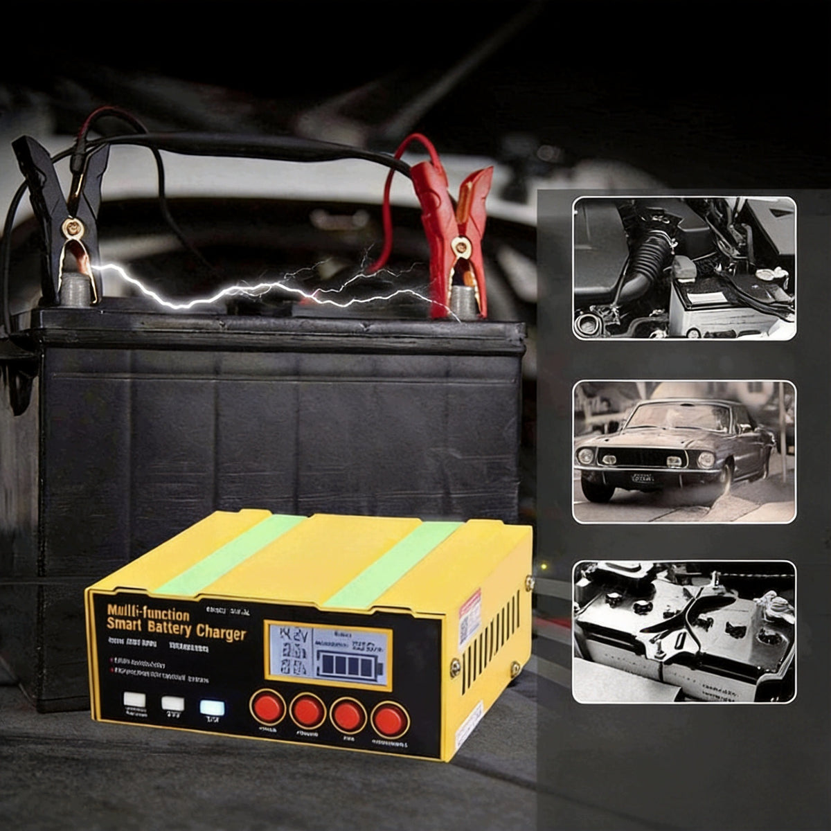 CAR RECTIFIER AUTOMATIC IMPULSE REPAIR FUNCTION FOR BATTERY Brand HTRC