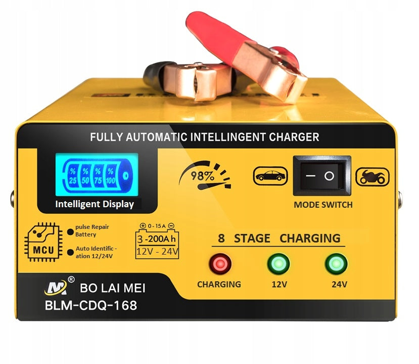 CAR RECTIFIER FOR BATTERIES 12V/24V 15A