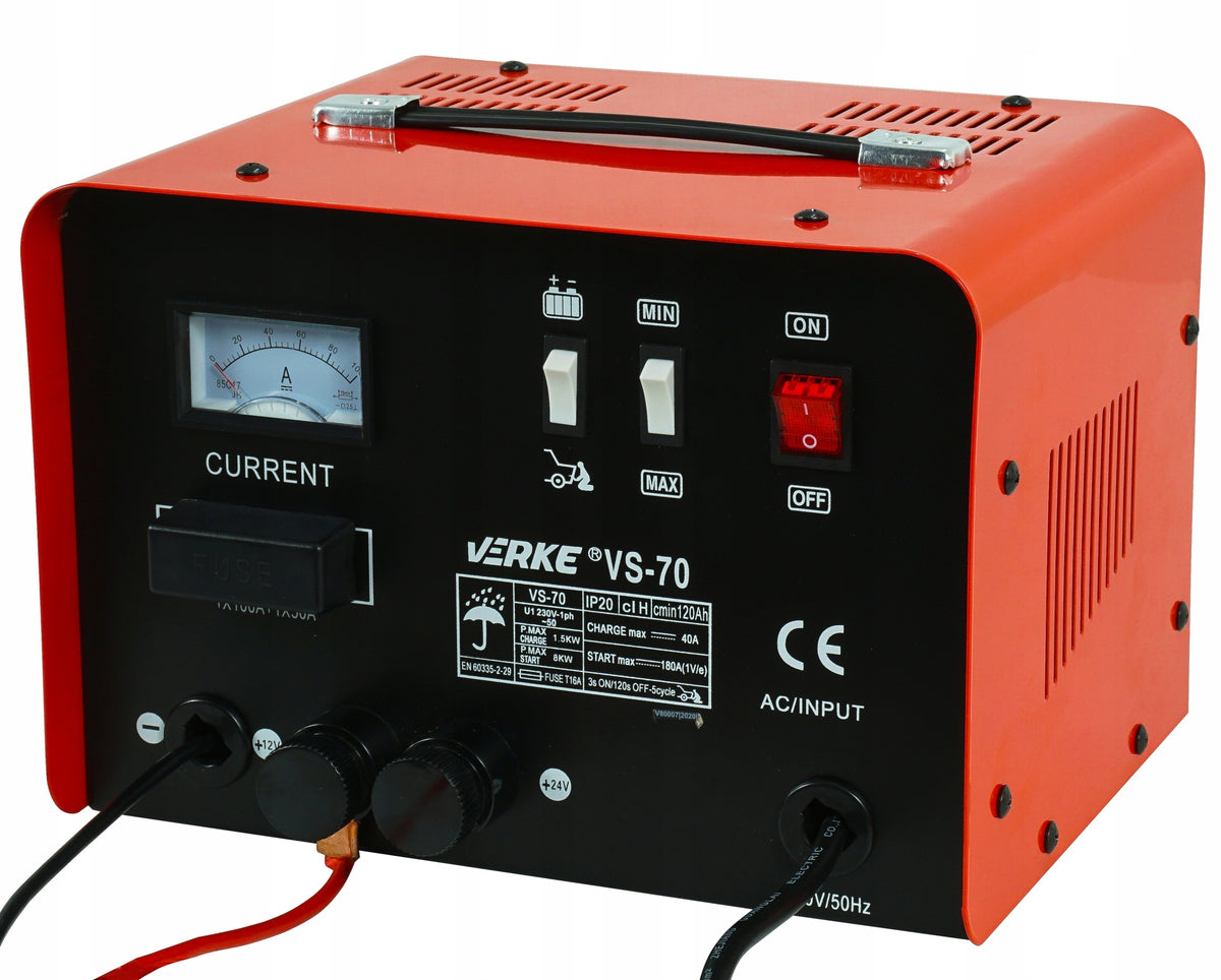 CAR RECTIFIER FOR BATTERIES 12V 24V 40A BATTERY CHARGER Model VS-70