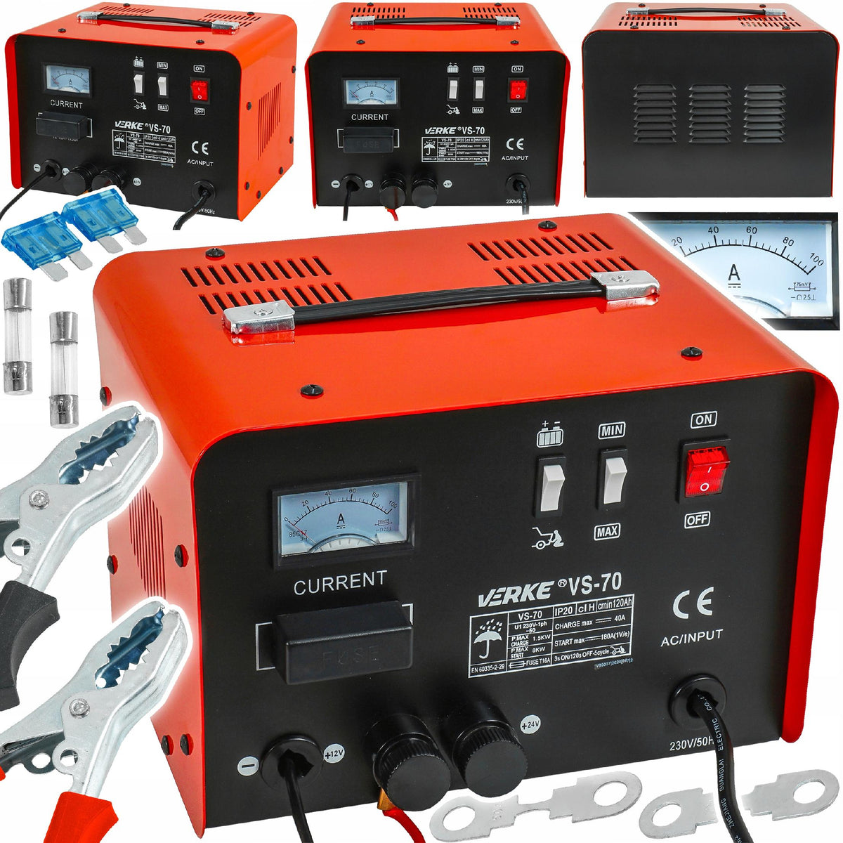 CAR RECTIFIER FOR BATTERIES 12V 24V 40A BATTERY CHARGER