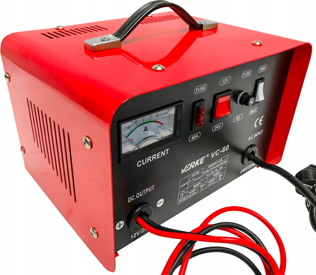 CAR RECTIFIER FOR BATTERIES BATTERY CHARGER 12V 24V 30A Brand Verke