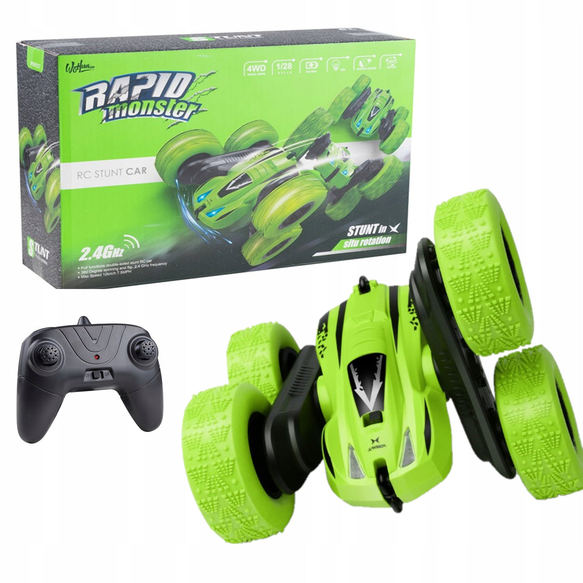 CAR REMOTE CONTROLLED STUNT CAR TWISTER 360 PILOT