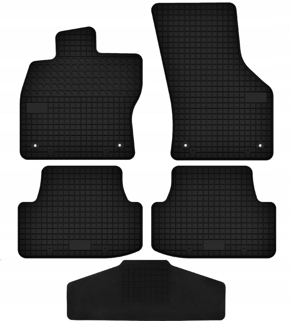 CAR RUGS RUBBER DEDICATED SET + TUNNEL COVER PREMIUM RUBBER