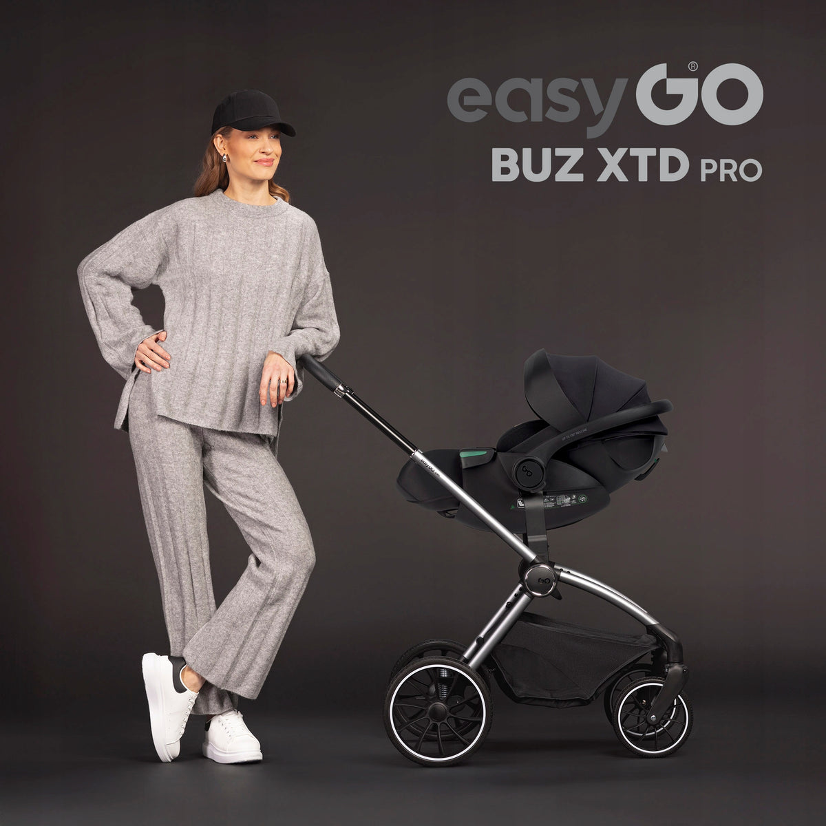 CAR SEAT BASE ISOFIX SWIVEL FOLDING EASYGO BUZ XTD GREENER Manufacturer code Fotelik samochodowy do spania BUZ XTD PRO GRE