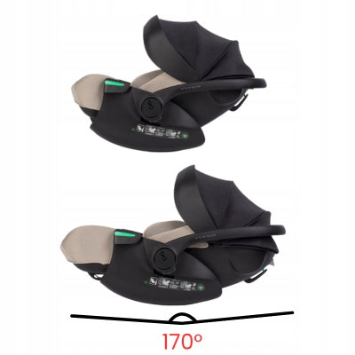 CAR SEAT BASE ISOFIX SWIVEL FOLDING EASYGO BUZ XTD TAUPE
