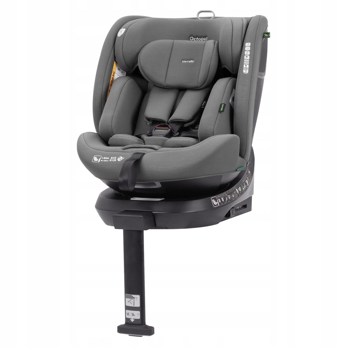 CAR SEAT CARRELLO OCTOPUS I-SIZE 40-150cm 360° Seashell Grey Manufacturer code CRL-16002