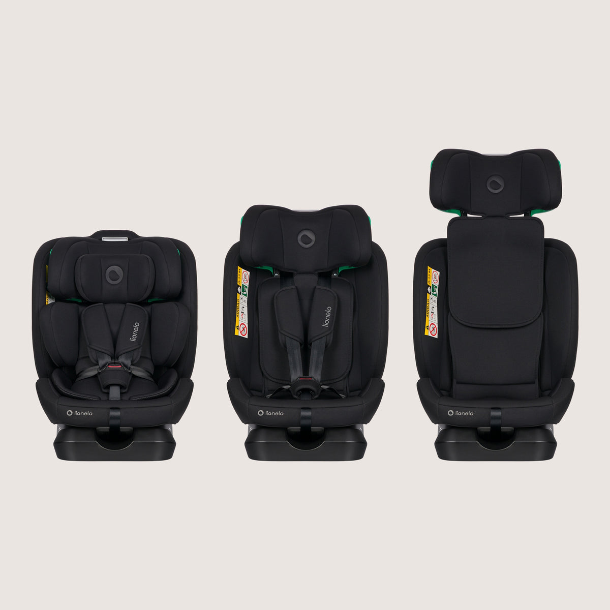 CAR SEAT FRONT REAR RWF 40-150CM 0-36KG LIONELO AART I-SIZE Packaging status original