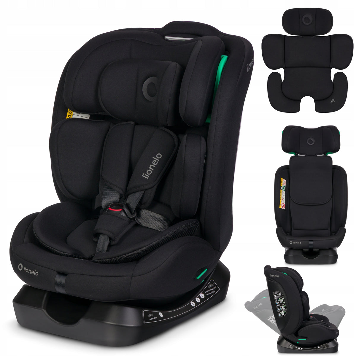 CAR SEAT FRONT REAR RWF 40-150CM 0-36KG LIONELO AART I-SIZE