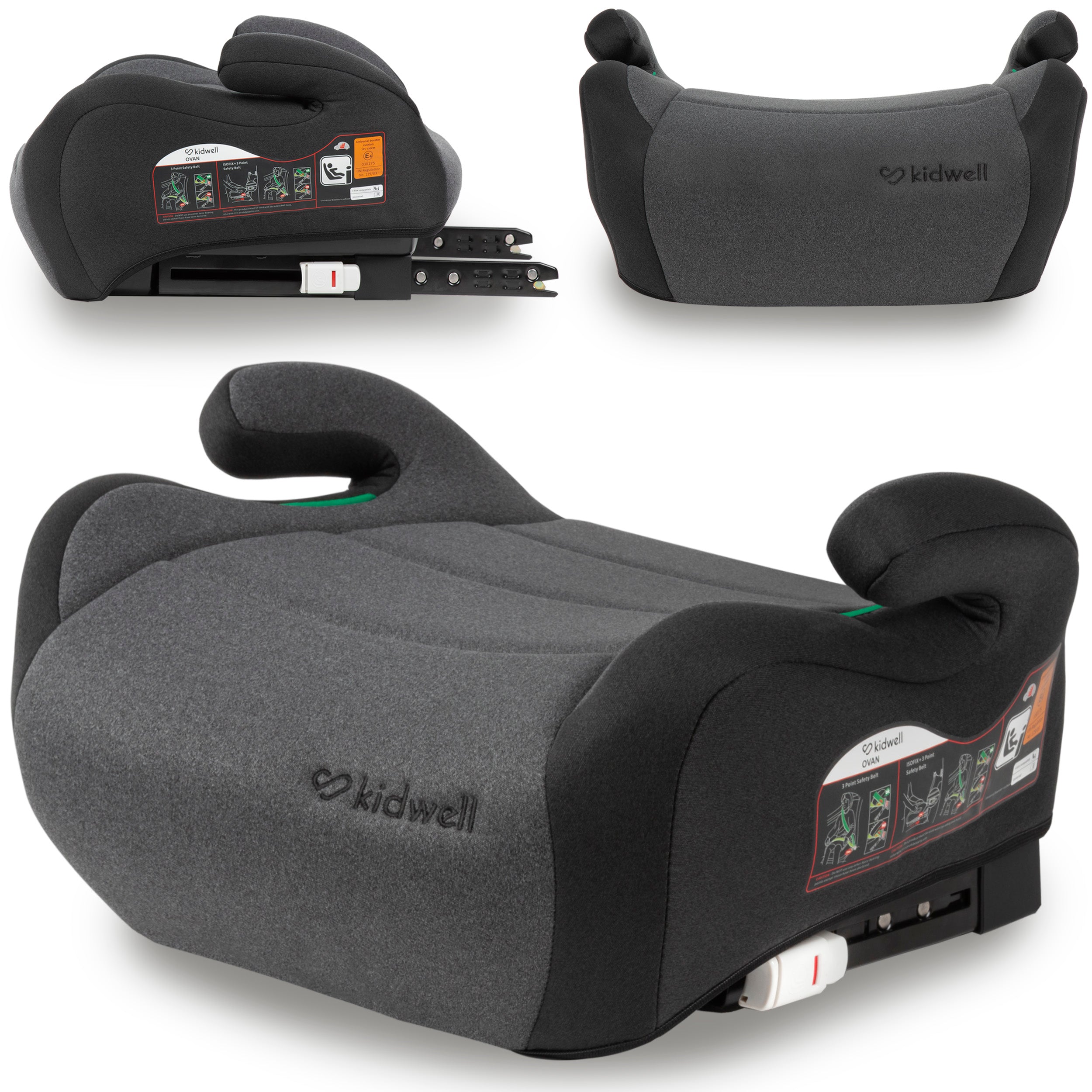 CAR SEAT ISOFIX I-SIZE Kidwell Ovan BLACK-GRAY