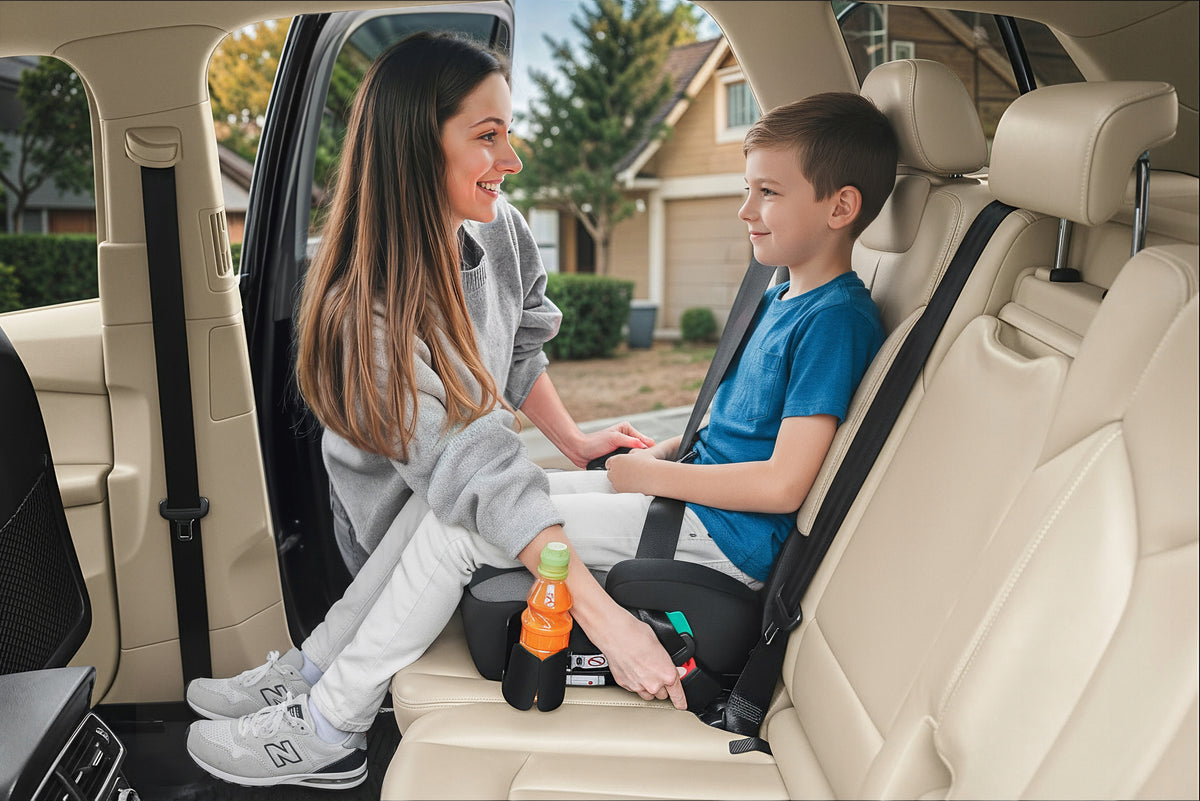 CAR SEAT PAD SEAT WITH ISOFIX BLACK-GREY R129 125-150 Installation method safety belt ISOFIX