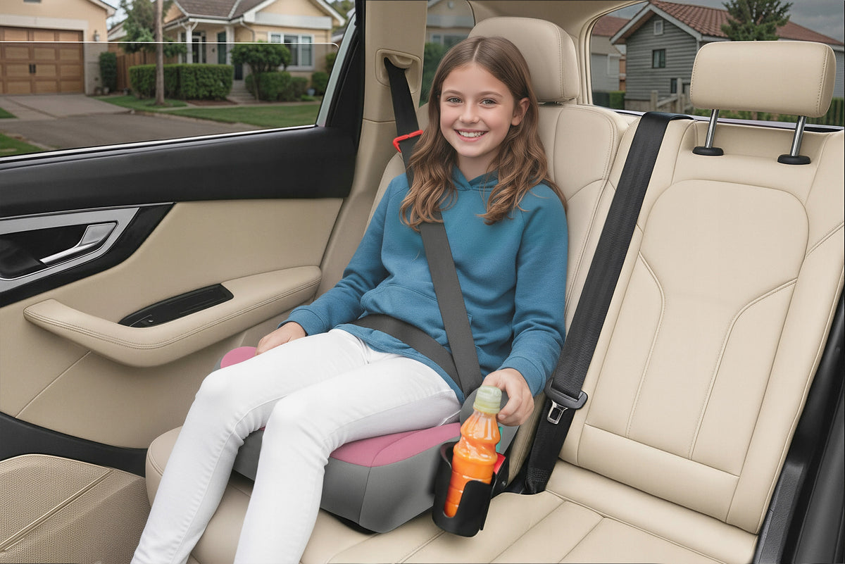 CAR SEAT PAD SEAT WITH ISOFIX GREY-PINK R129 125-150 Manufacturer code 5905226111354