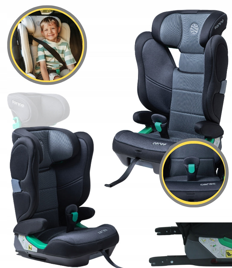CAR SEAT SORINO CERES I-SIZE 100-150CM SAFETY TESTS