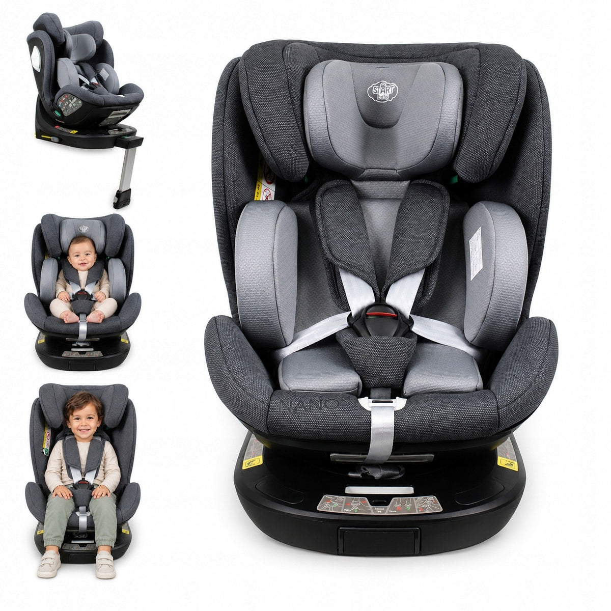 CAR SEAT START BABY NANO 0-36 I-SIZE ISOFIX SWIVEL ADJUSTABLE