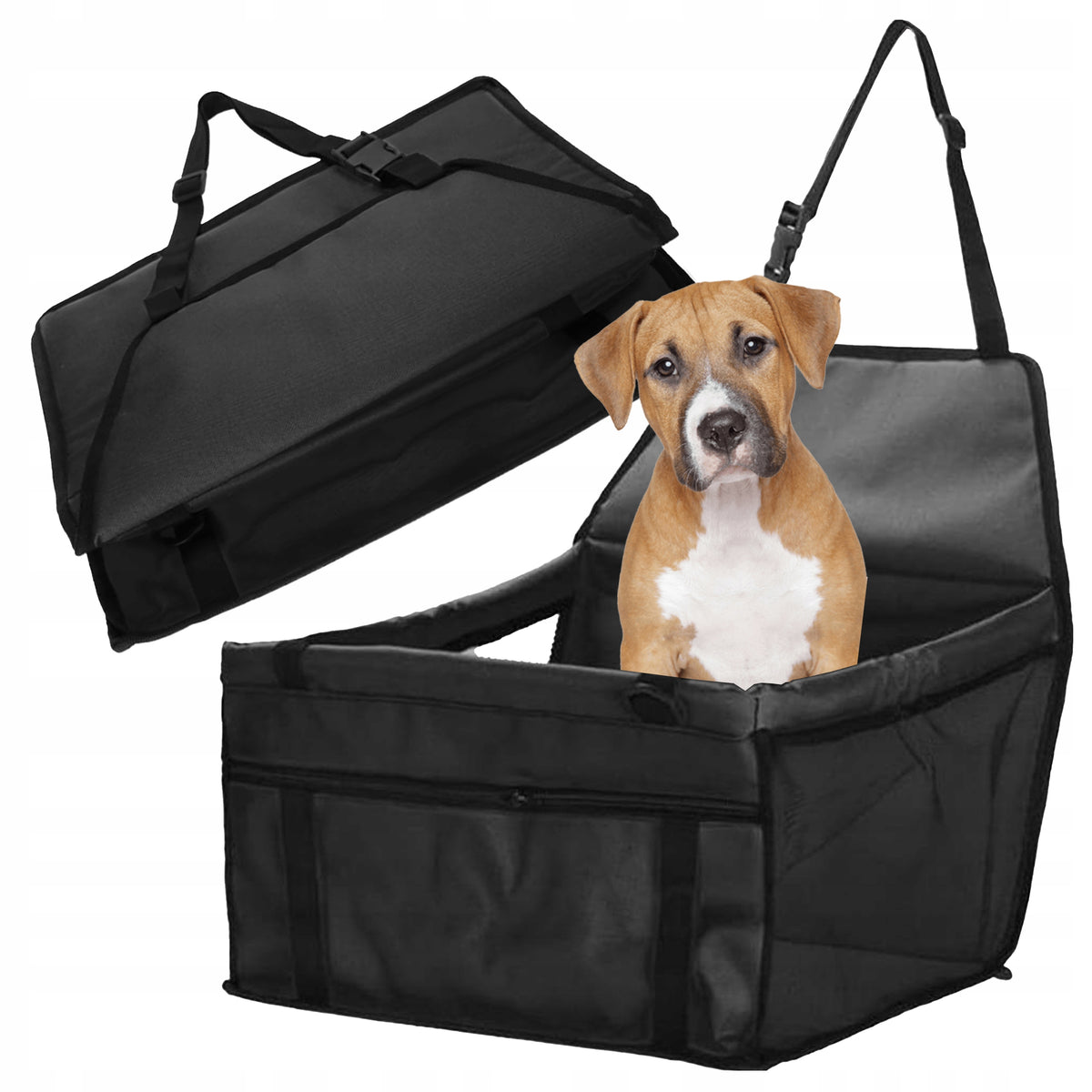 CAR SEAT for Dog Transporter Playpen for Car Bed Black