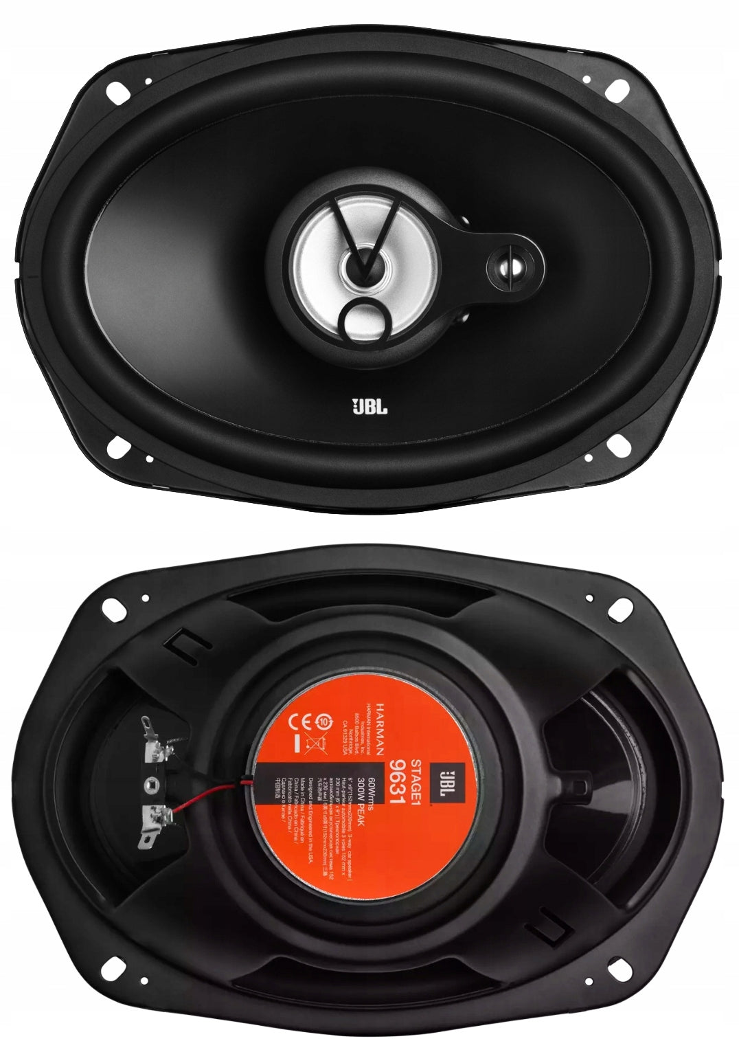 CAR SPEAKERS JBL 300W 6X9'' OVAL ELLIPSES Batteries included no